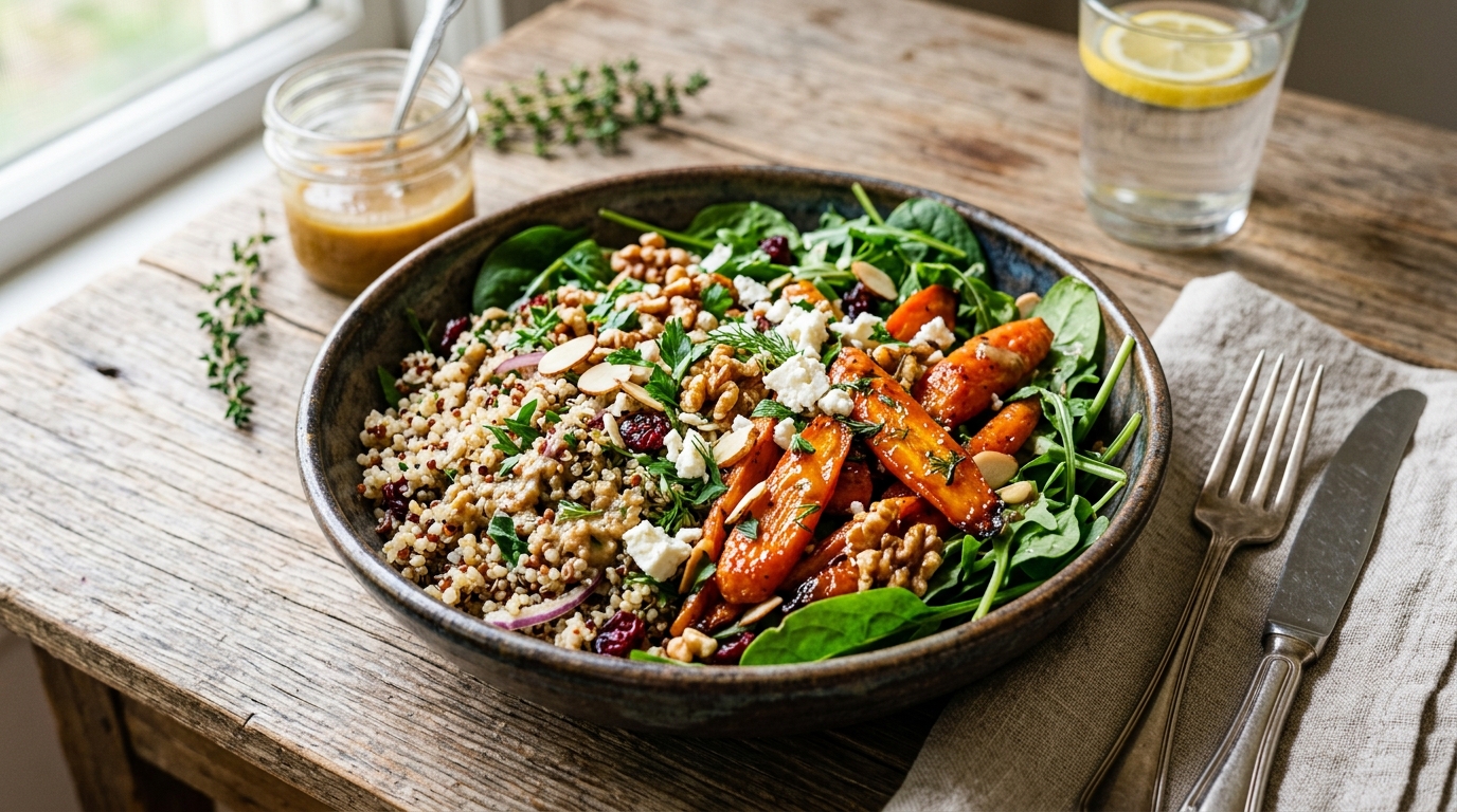 Maple Glazed Carrot and Quinoa Salad - main hero image