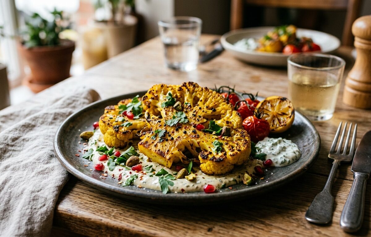 Turmeric and Black Pepper Cauliflower Steaks - main hero image