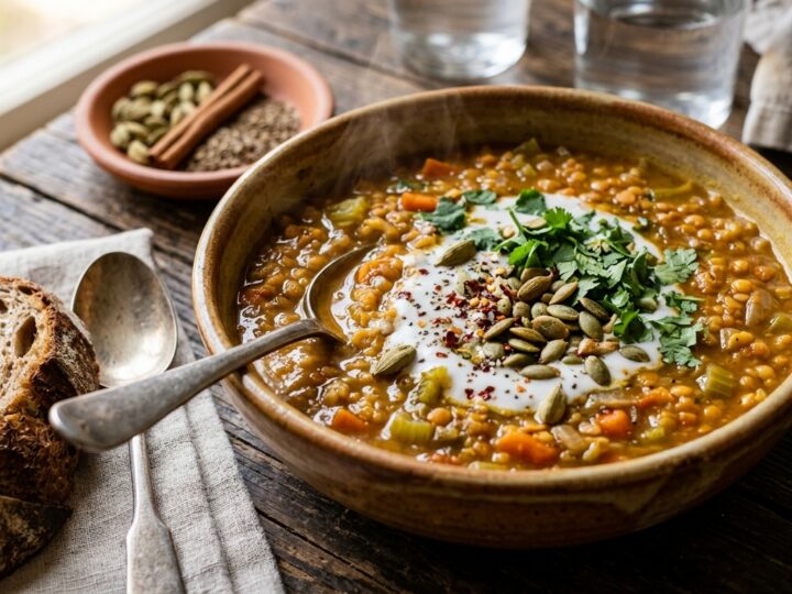 Cardamom Spiced Lentil Soup - main hero image