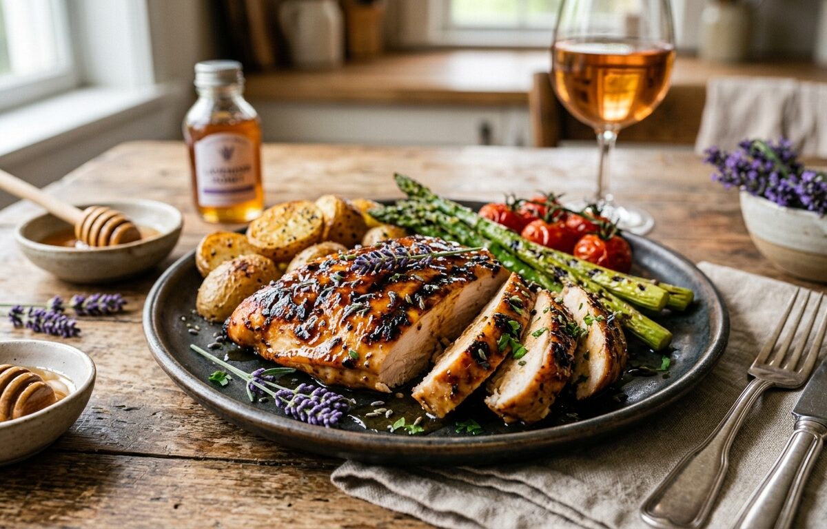 Lavender Infused Honey Grilled Chicken - main hero image