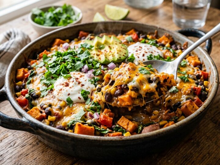 Healthy Sweet Potato and Black Bean Casserole - main hero image