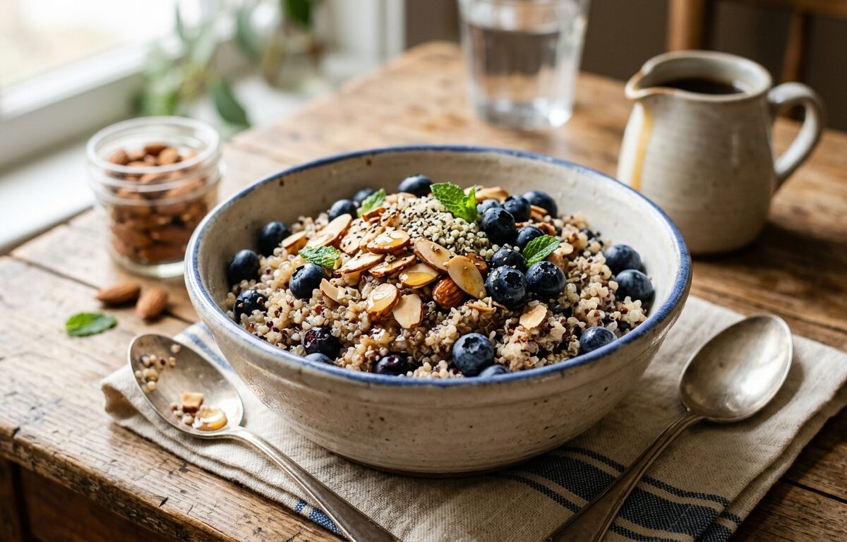 Blueberry Almond Quinoa Breakfast Bowl - main hero image