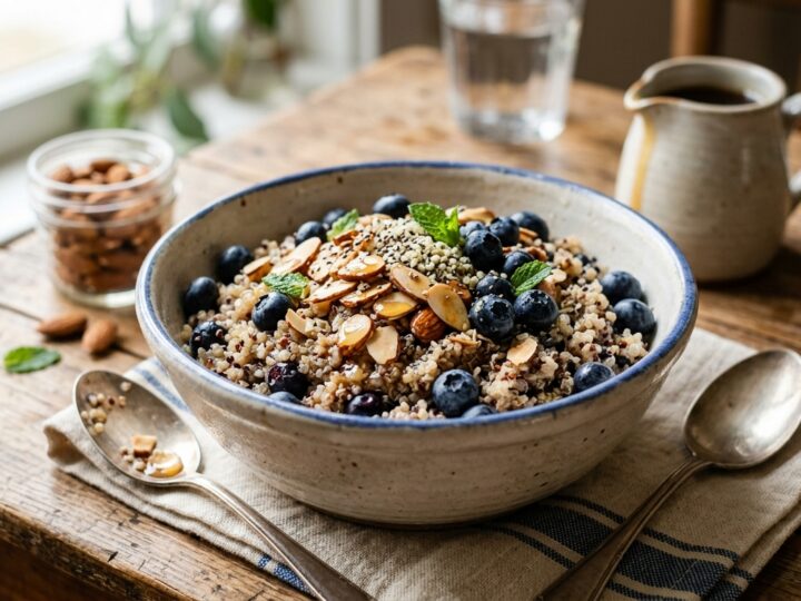 Blueberry Almond Quinoa Breakfast Bowl - main hero image
