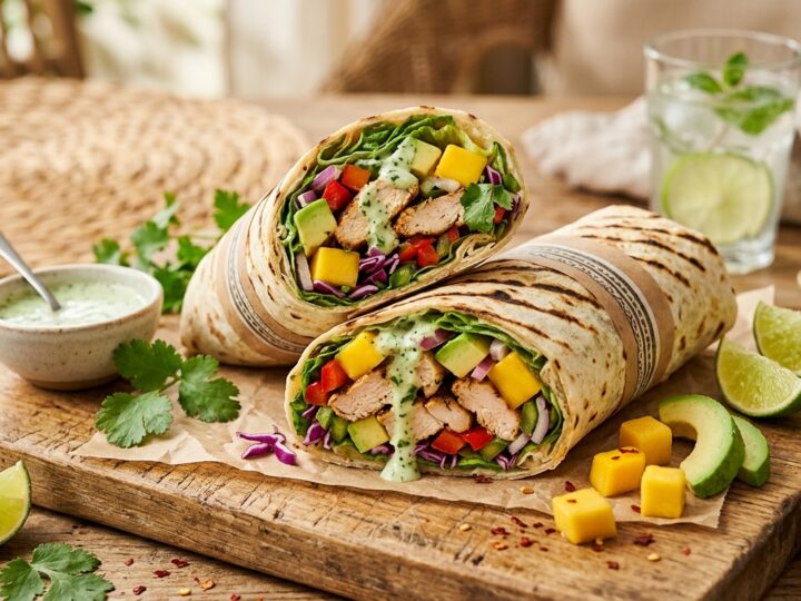 Mango Avocado Chicken Wraps - main hero image