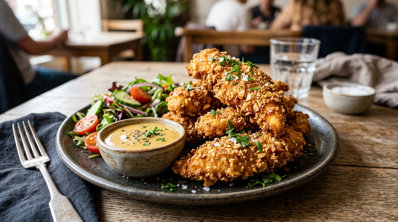 Almond Crusted Chicken Tenders - main hero image