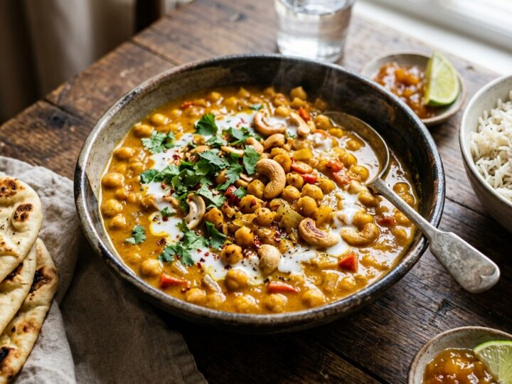 Cashew and Chickpea Curry - main hero image