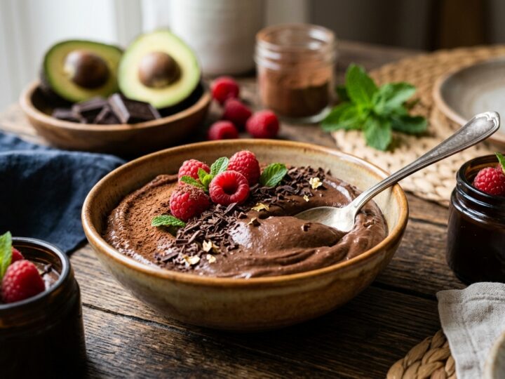 Healthy Chocolate Avocado Mousse - main hero image