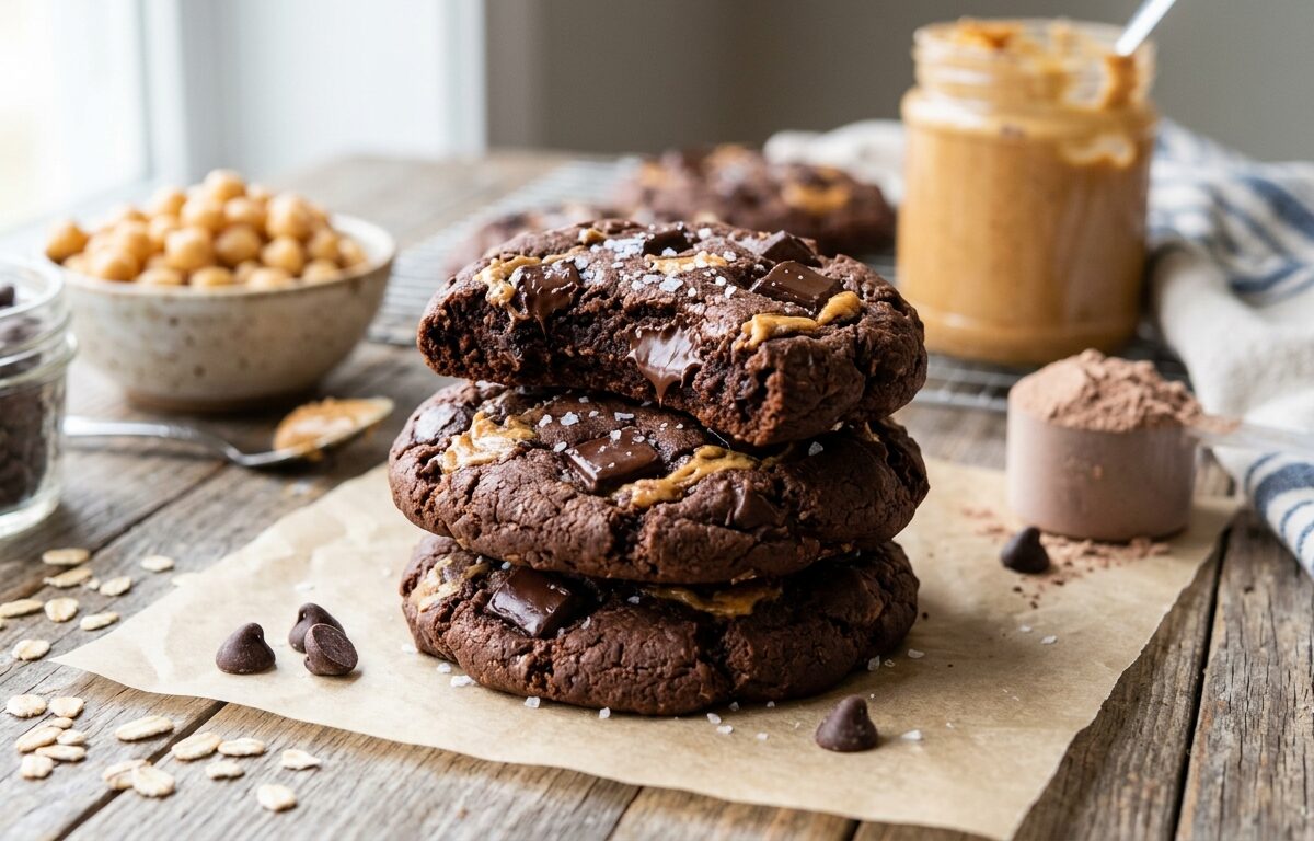 Protein-Packed Chocolate Chickpea Cookies - main hero image