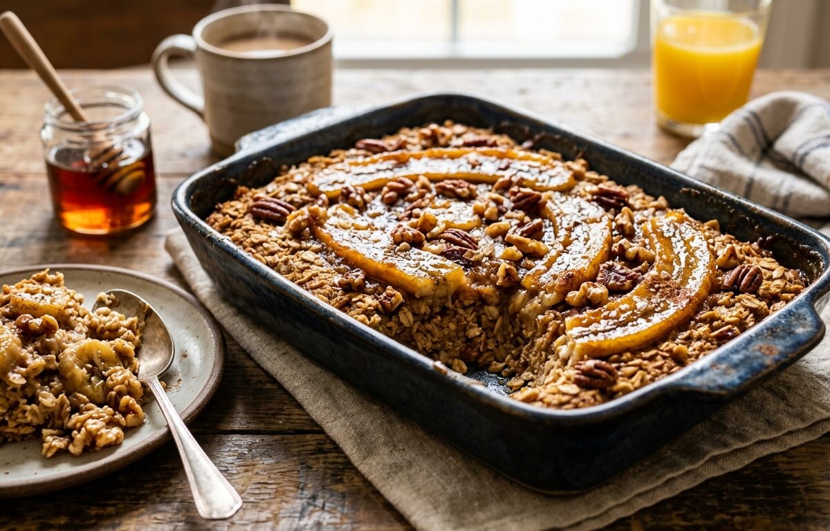 Caramelized Banana Oatmeal Bake - main hero image