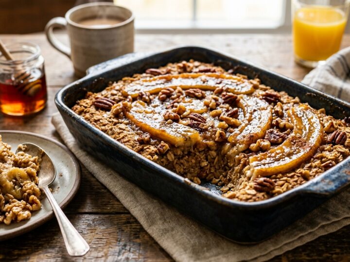 Caramelized Banana Oatmeal Bake - main hero image