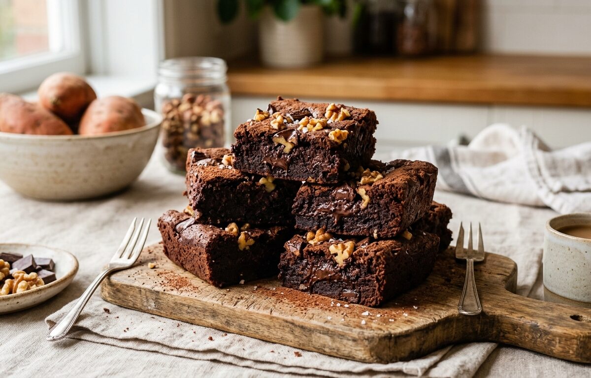 Healthy Sweet Potato Chocolate Brownies - main hero image