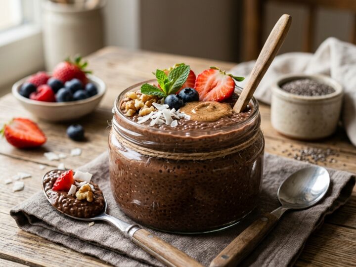 Healthy Chocolate Chia Seed Pudding - main hero image
