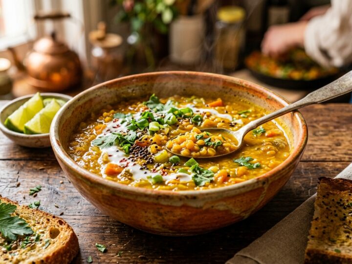 Turmeric Tea-Infused Lentil Soup - main hero image