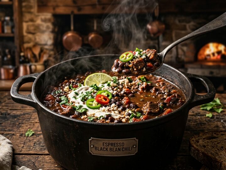 Espresso Black Bean Chili - main hero image