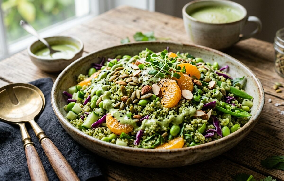 Matcha Green Tea Quinoa Salad - main hero image