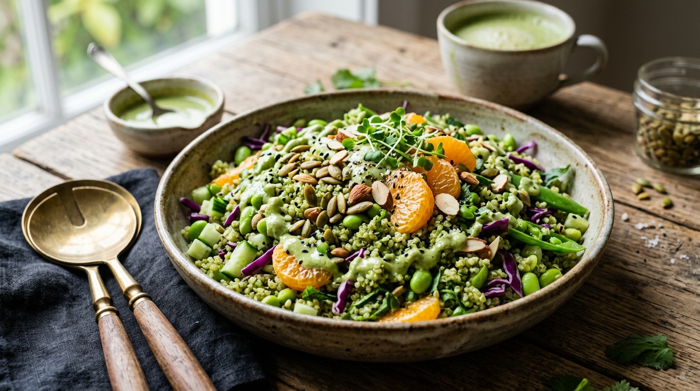 Matcha Green Tea Quinoa Salad - main hero image