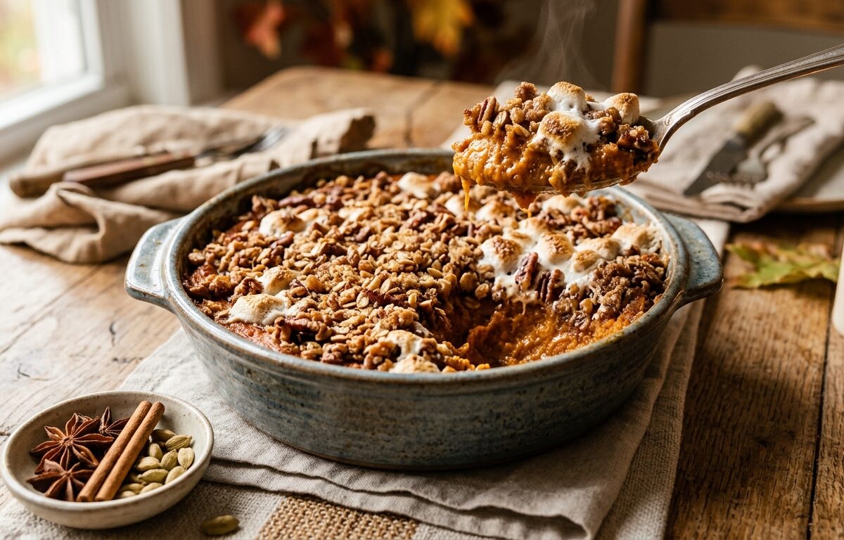 Chai-Spiced Sweet Potato Casserole - main hero image