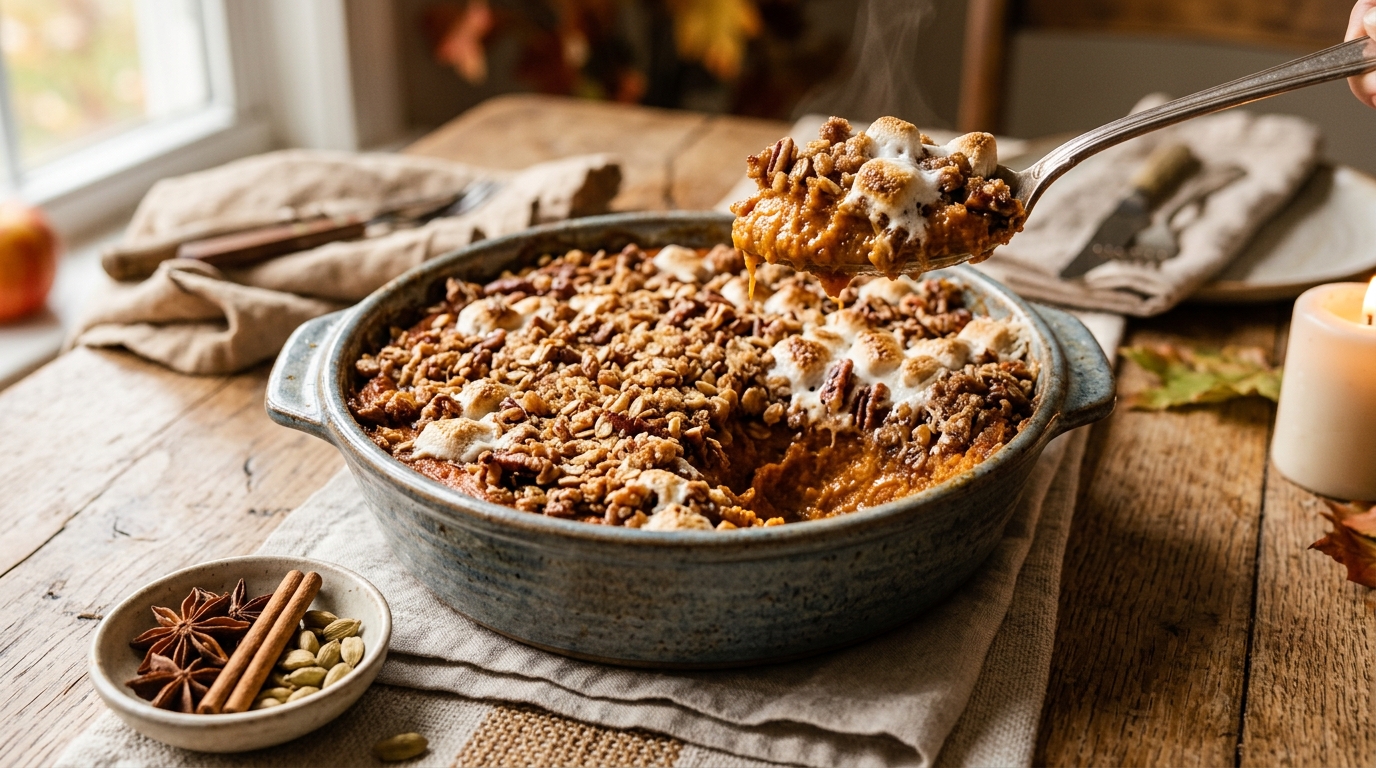 Chai-Spiced Sweet Potato Casserole - main hero image