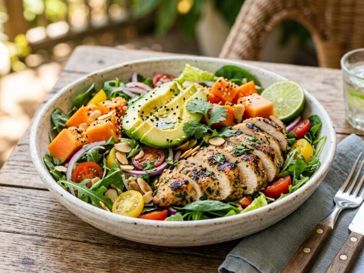 Papaya and Avocado Chicken Salad - main hero image