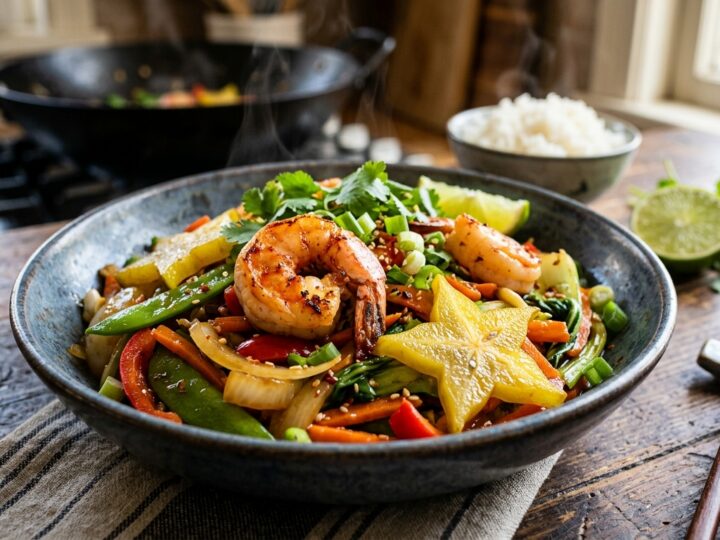 Star Fruit and Shrimp Stir-Fry - main hero image