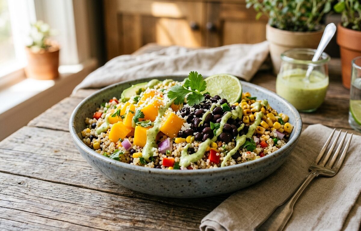 Mango and Black Bean Quinoa Bowl - main hero image