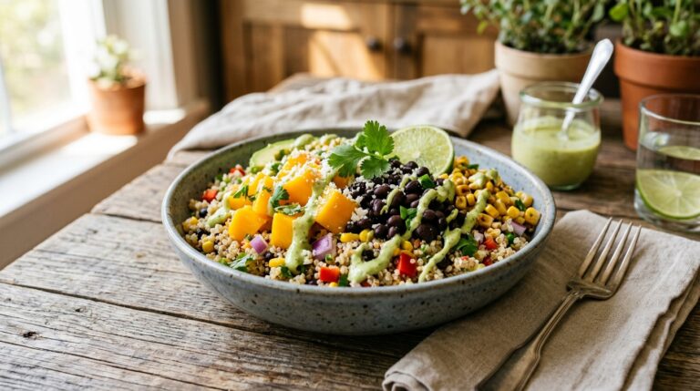 Mango and Black Bean Quinoa Bowl - main hero image