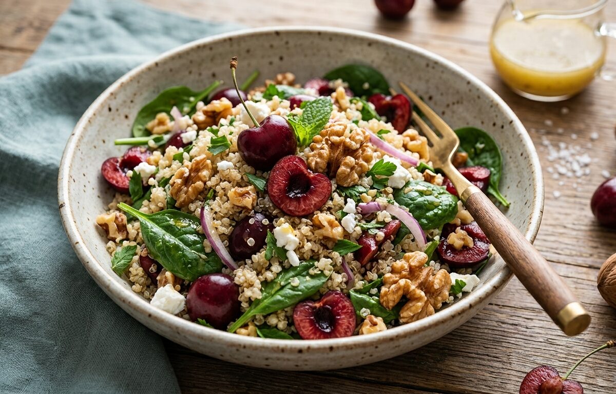 Cherry and Walnut Quinoa Salad - main hero image