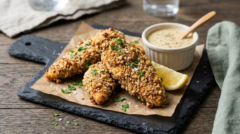 Walnut and Flaxseed Crusted Chicken Tenders - main hero image