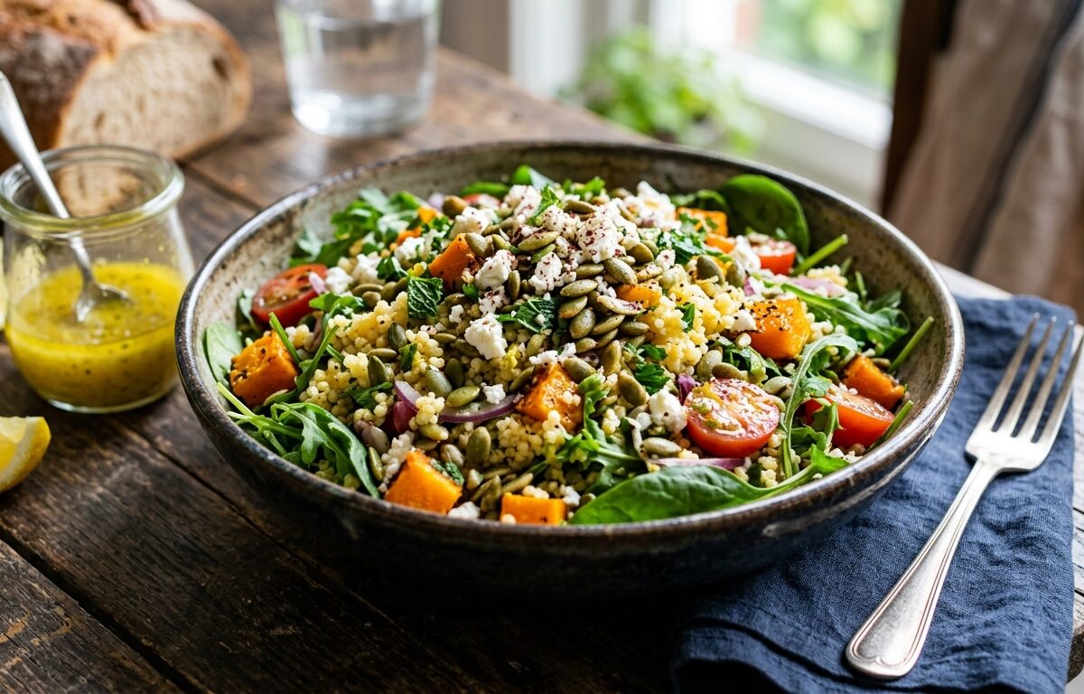 Pumpkin Seed and Millet Salad with Lemon Dressing - main hero image