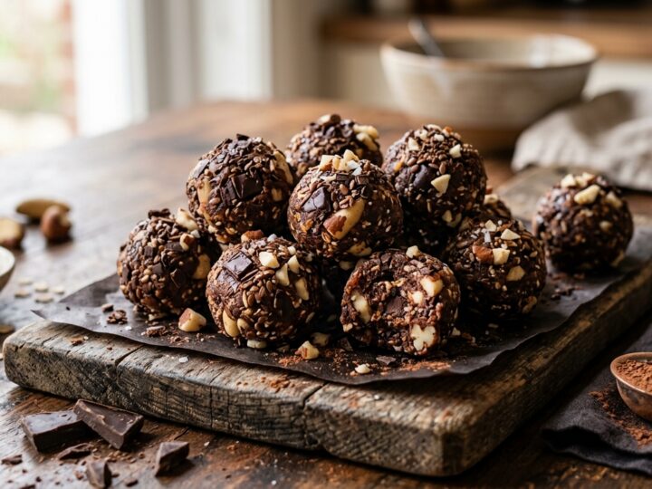 Brazil Nut and Dark Chocolate Energy Bites - main hero image