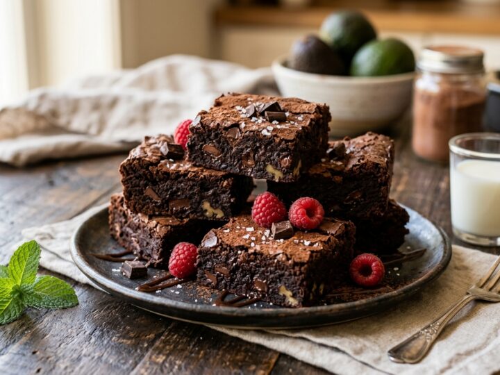 Dark Chocolate Avocado Brownies - main hero image