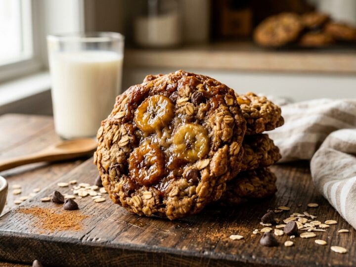 Caramelized Banana Oatmeal Cookies - main hero image