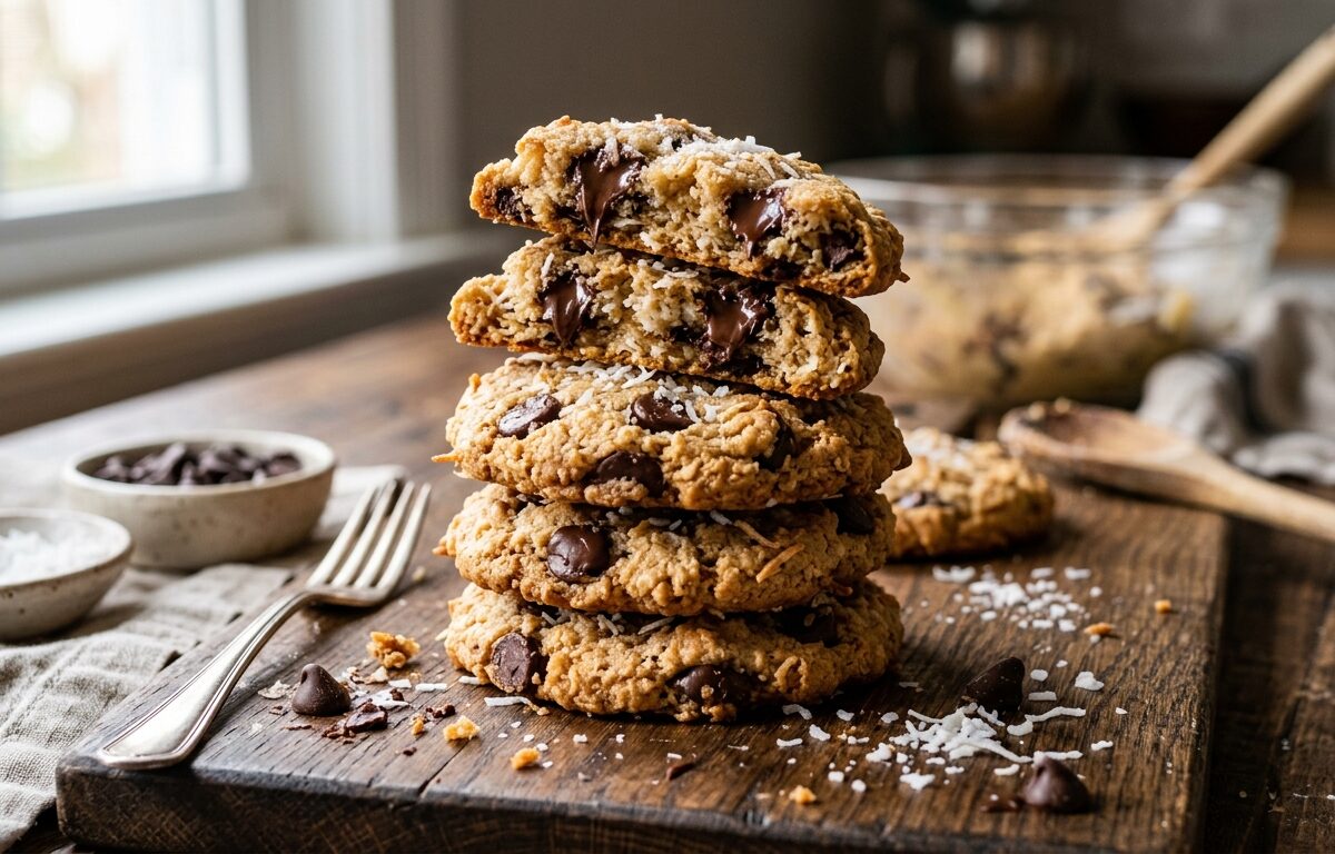 Coconut Flour Chocolate Chip Cookies - main hero image