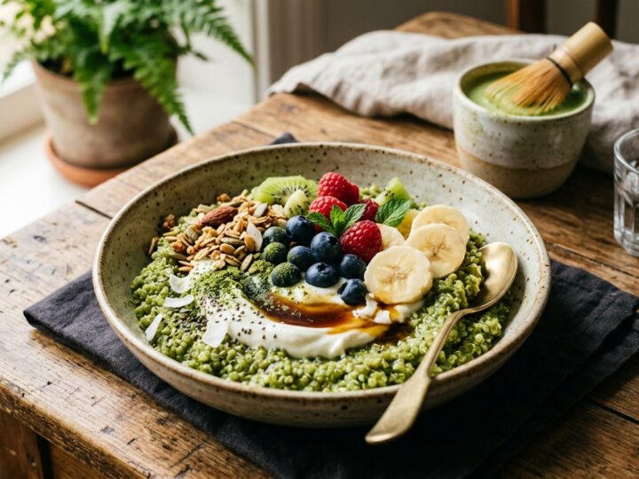 Matcha Green Tea Quinoa Breakfast Bowl - main hero image