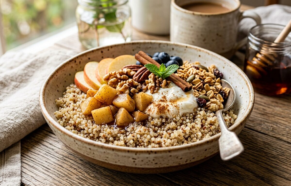 Apple Cinnamon Quinoa Breakfast Bowl - main hero image