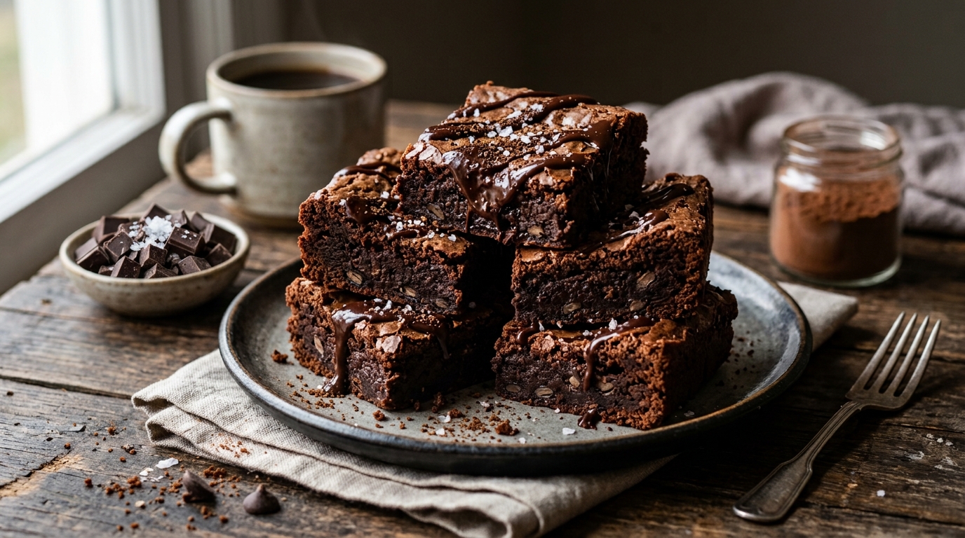Mocha Black Bean Brownies - main hero image