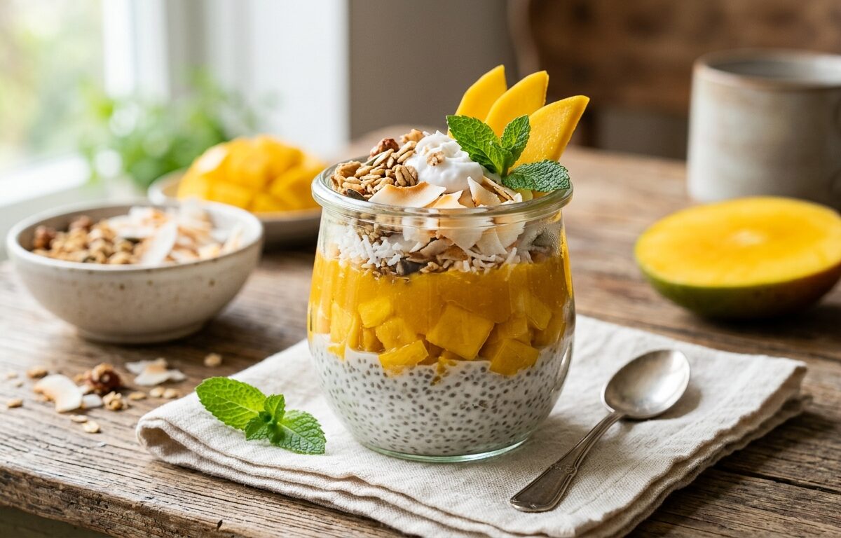 Mango Coconut Chia Pudding - main hero image