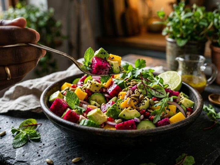 Dragon Fruit and Avocado Salad - main hero image