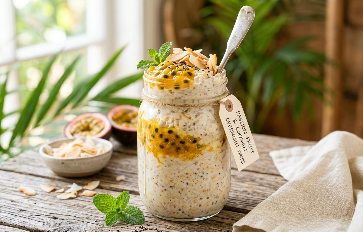 Passion Fruit and Coconut Overnight Oats - main hero image
