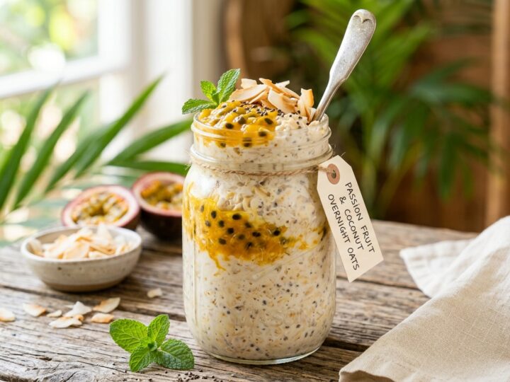 Passion Fruit and Coconut Overnight Oats - main hero image